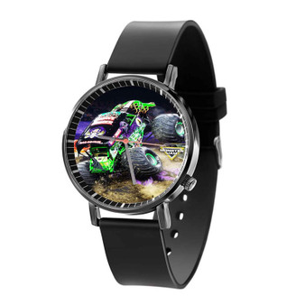 Monster Jam Grave Digger Black Quartz Watch With Gift Box