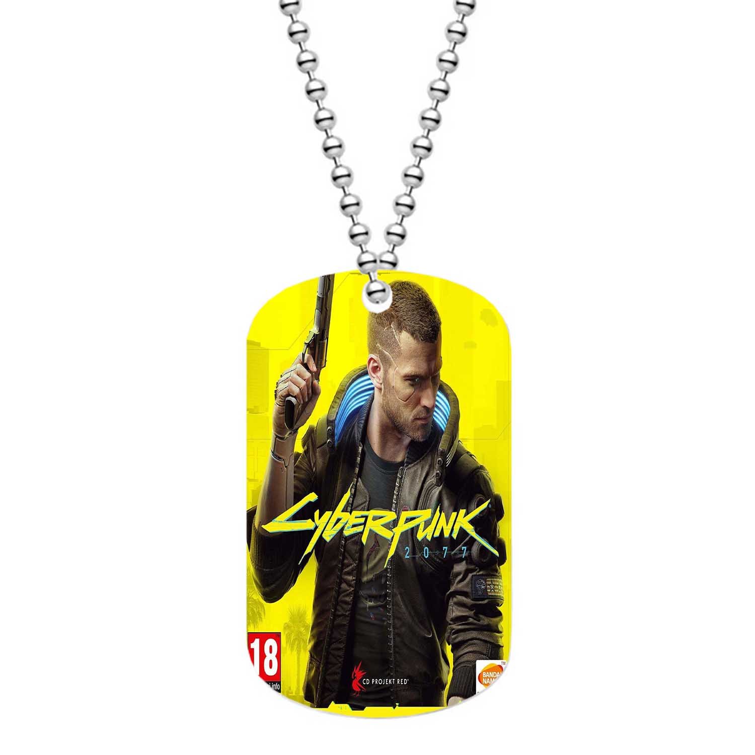 Zavstyle Cyberpunk 2077 Dog Tag Military Stainless Steel