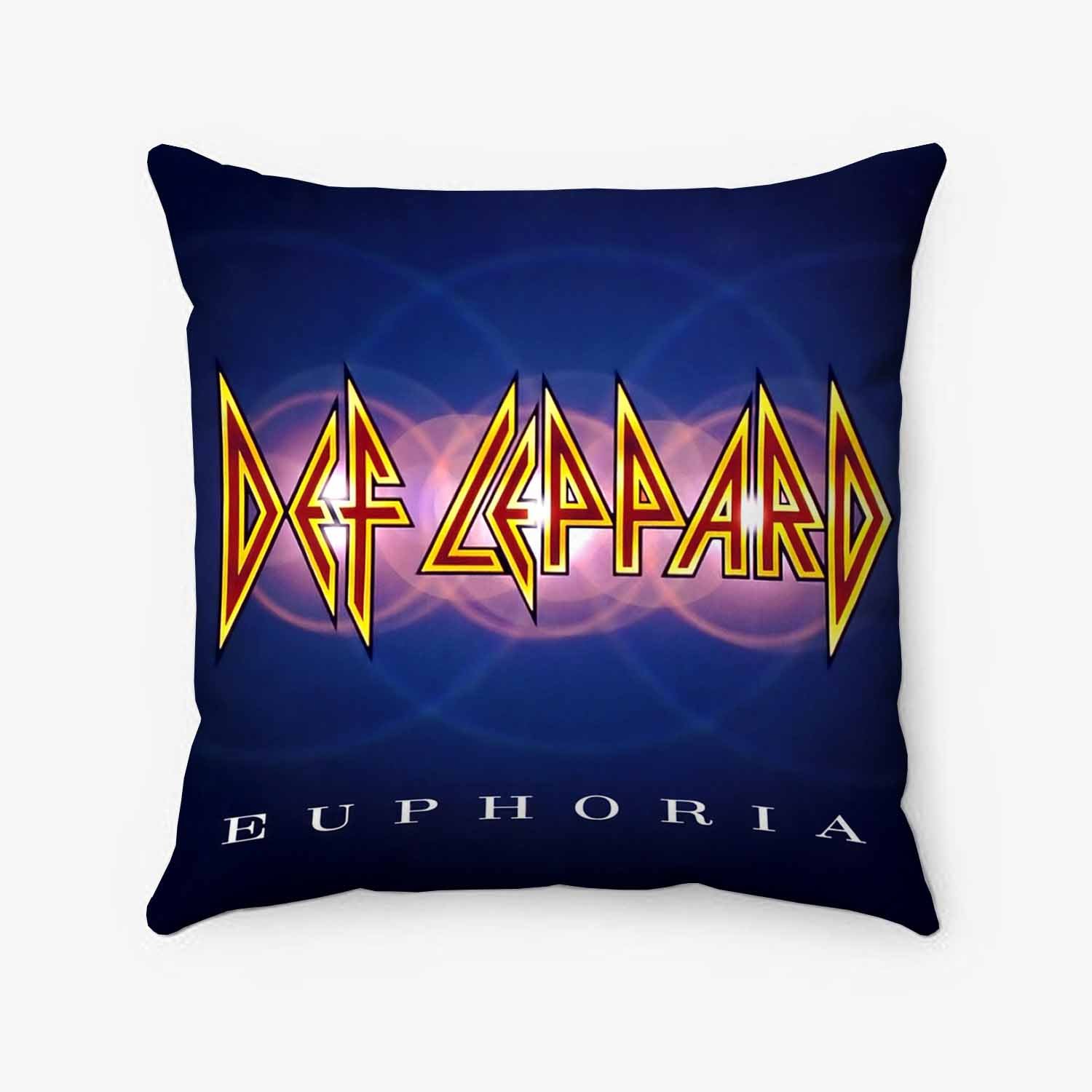 Zavstyle Def Leppard Euphoria 1999 Pillow Square Polyester