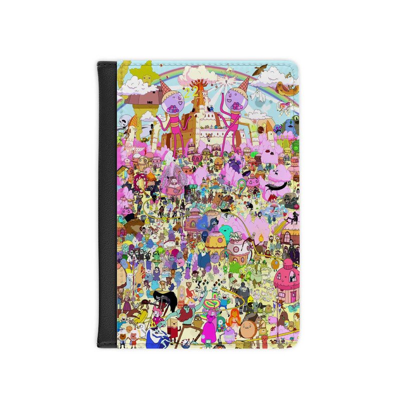 Zavstyle Adventure Time Characters Collage Passport Cover