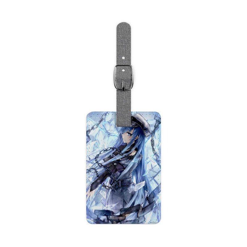 Zavstyle Akame Ga KILL Blue Esdeath Luggage Tag