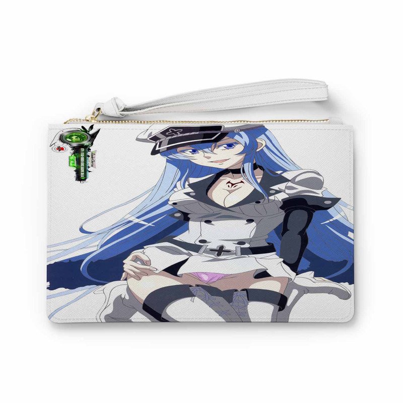 Zavstyle Akame Ga KILL Blue Esdeath Sexy Pose Clutch Bag