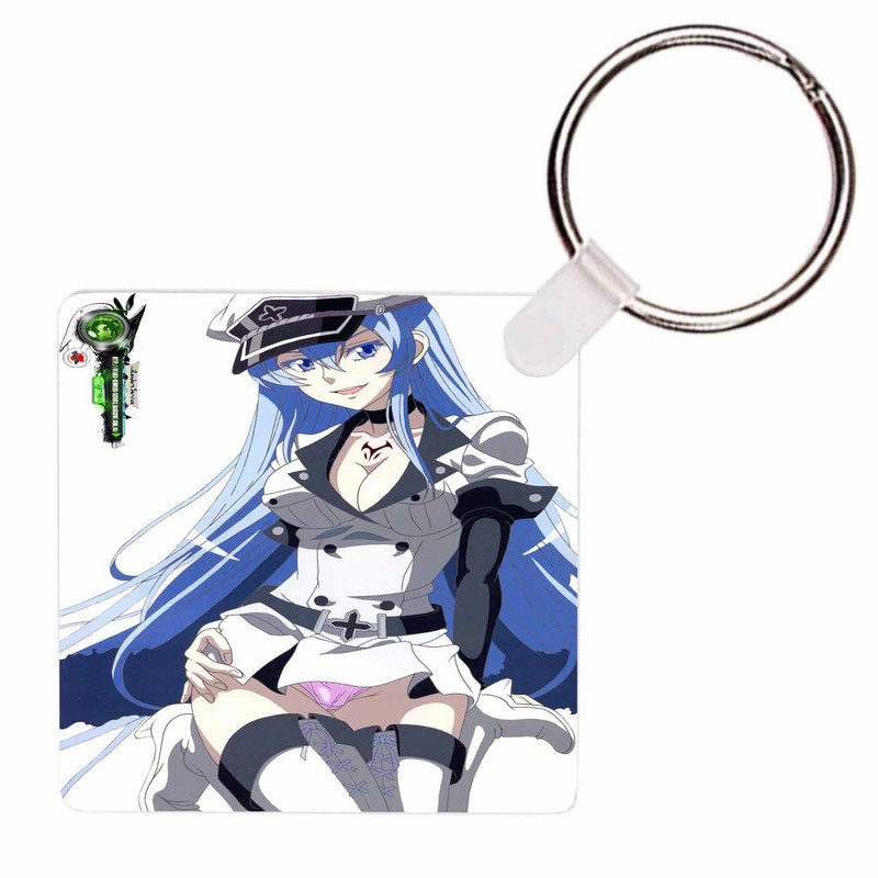 Zavstyle Akame Ga KILL Blue Esdeath Sexy Pose Keychain