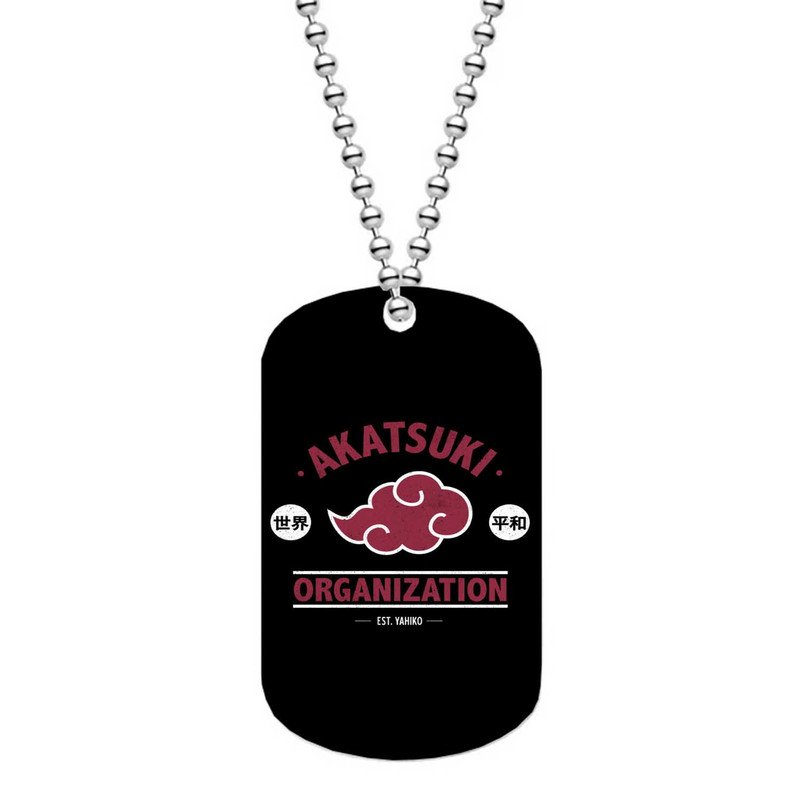 Zavstyle Akatsuki Naruto Shippuden Dog Tag Military Stainless Steel