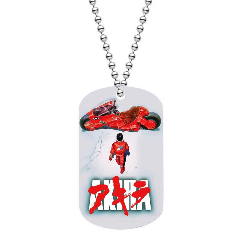 Zavstyle Akira Motorcycle Dog Tag Military Stainless Steel