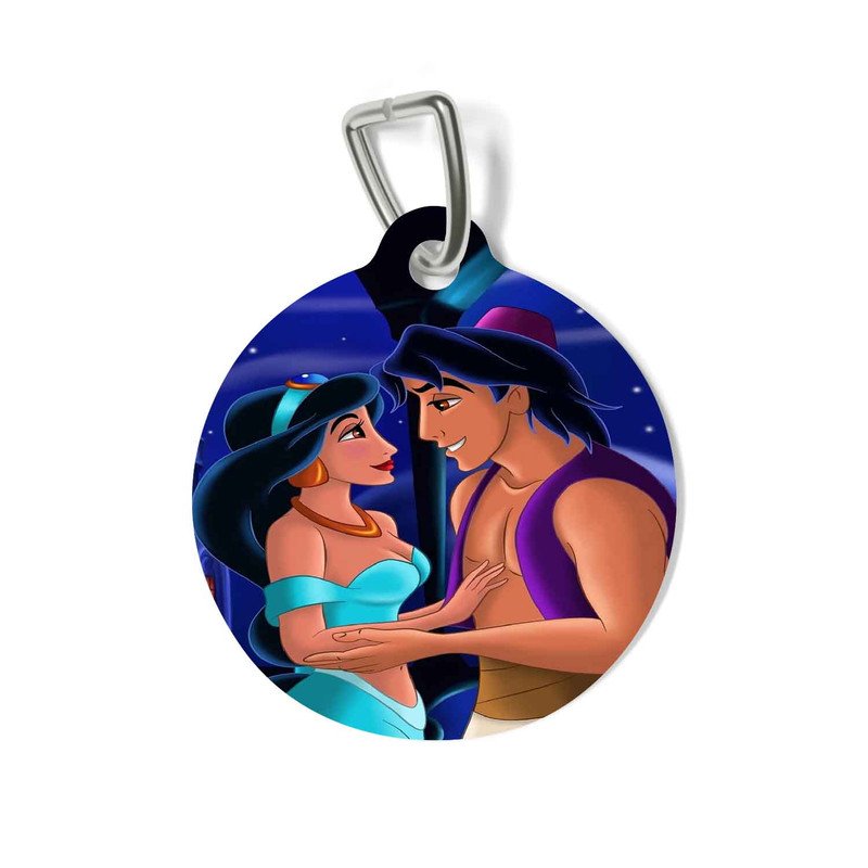 Zavstyle Aladdin and Jasmine Disney Love Night Pet Tag