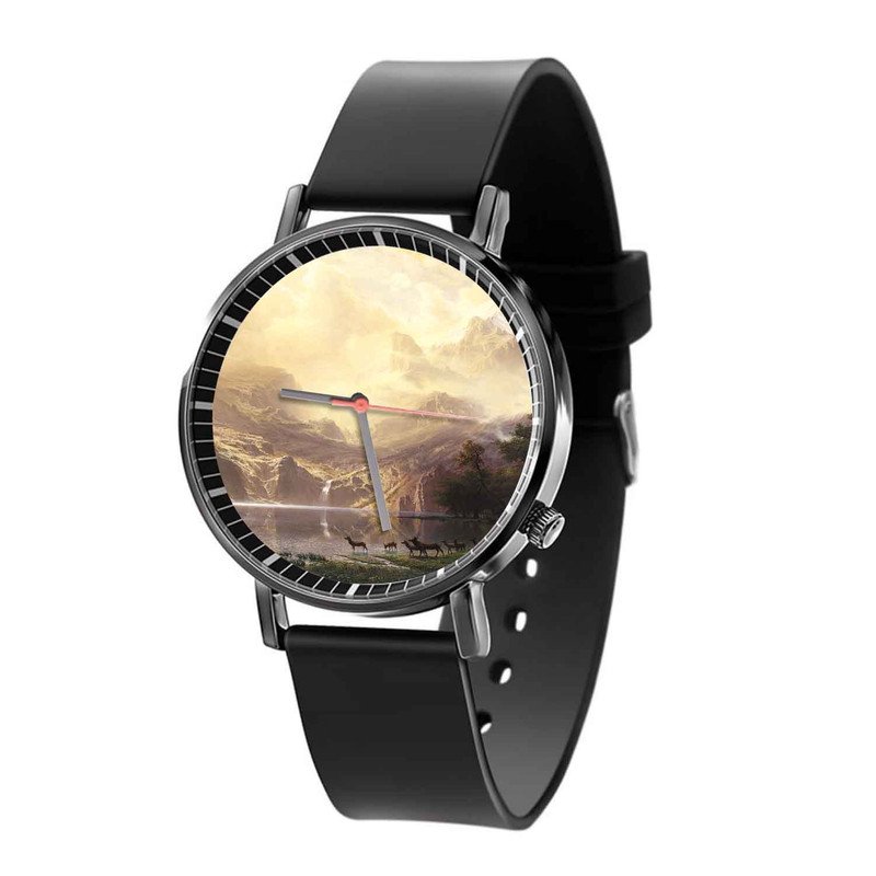 Zavstyle Albert Bierstadt Among the Sierra Nevada Mountains California Quartz Watch