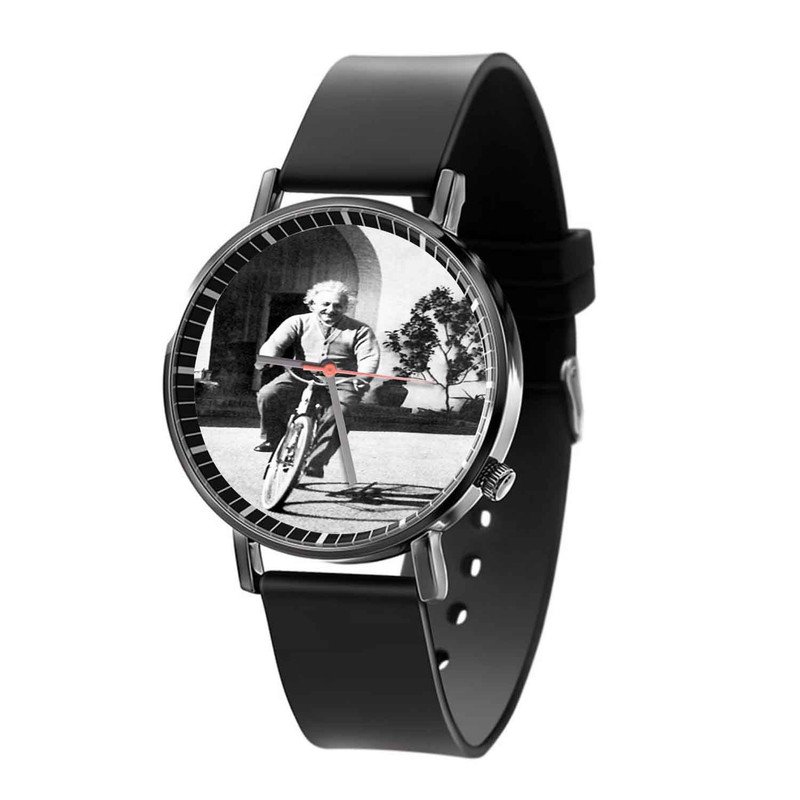 Zavstyle Albert Einstein Riding Bike Quartz Watch