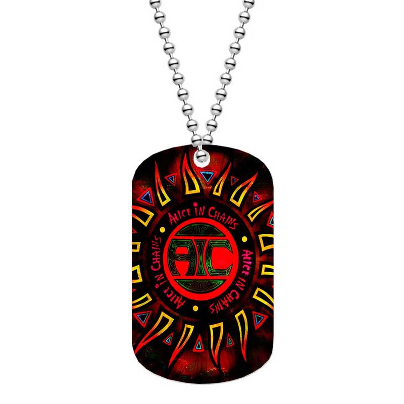 Zavstyle Alice in Chains Art Dog Tag Military Stainless Steel