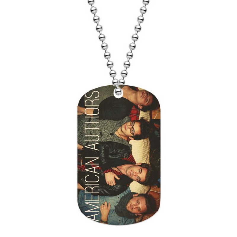 Zavstyle American Authors Dog Tag Military Stainless Steel