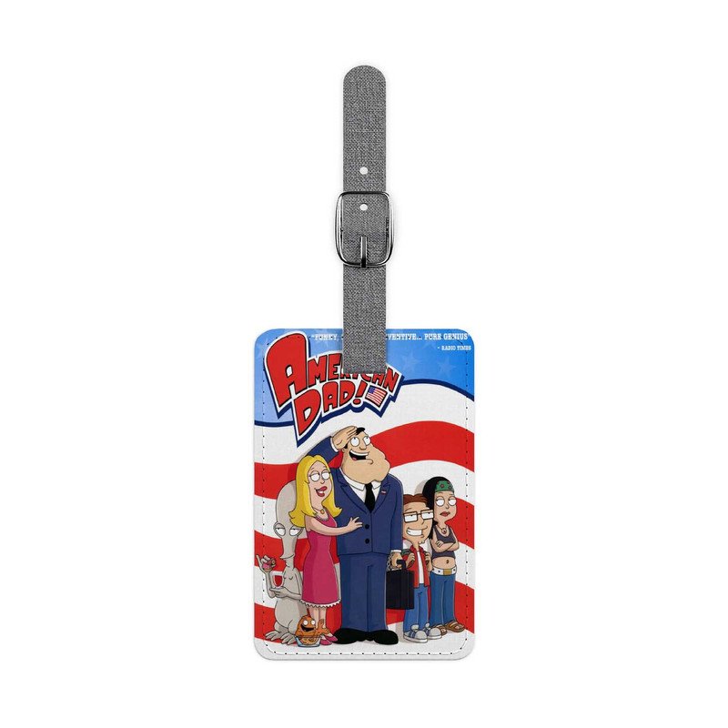Zavstyle American Dad Flag Luggage Tag