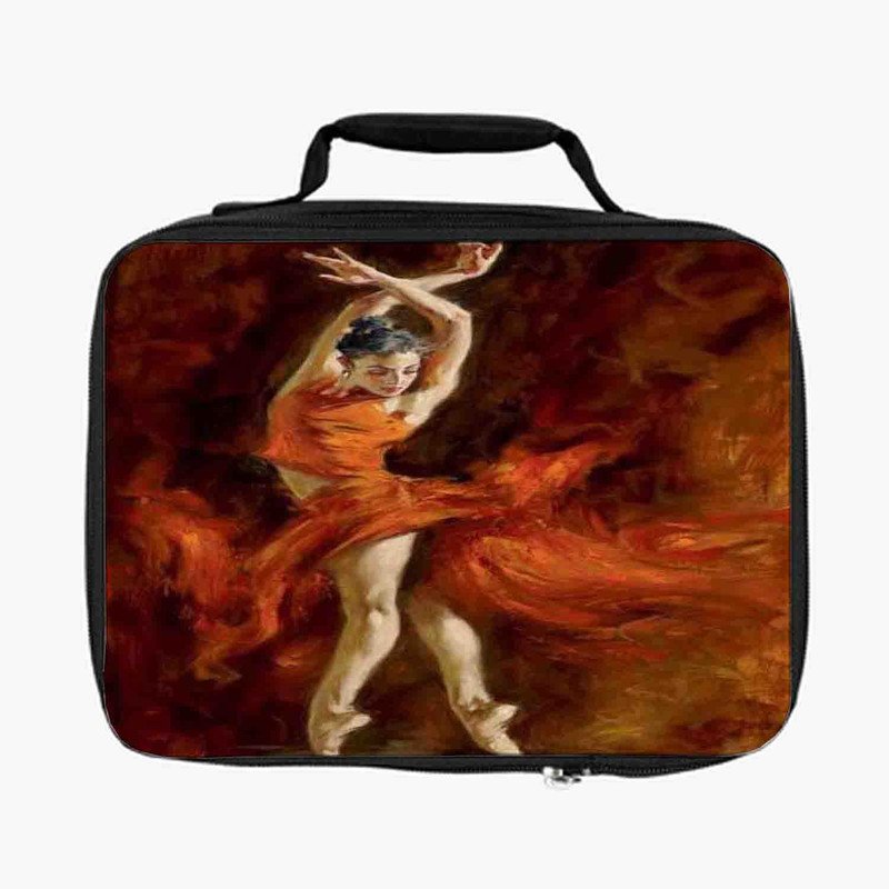 Zavstyle Andrew Atroshenko Fiery Dance Lunch Bag