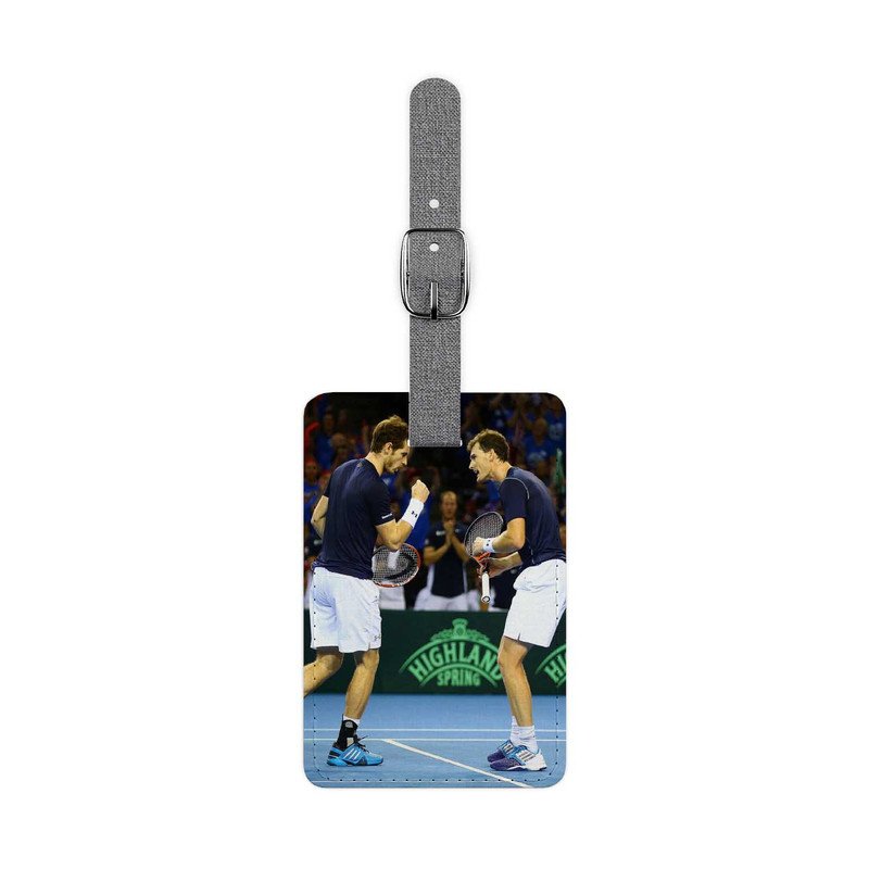 Zavstyle Andy and Jamie Murray Art Luggage Tag