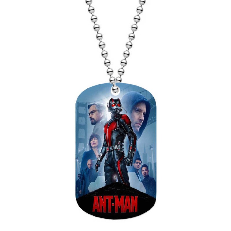 Zavstyle Ant Man Superhero Print Dog Tag Military Stainless Steel