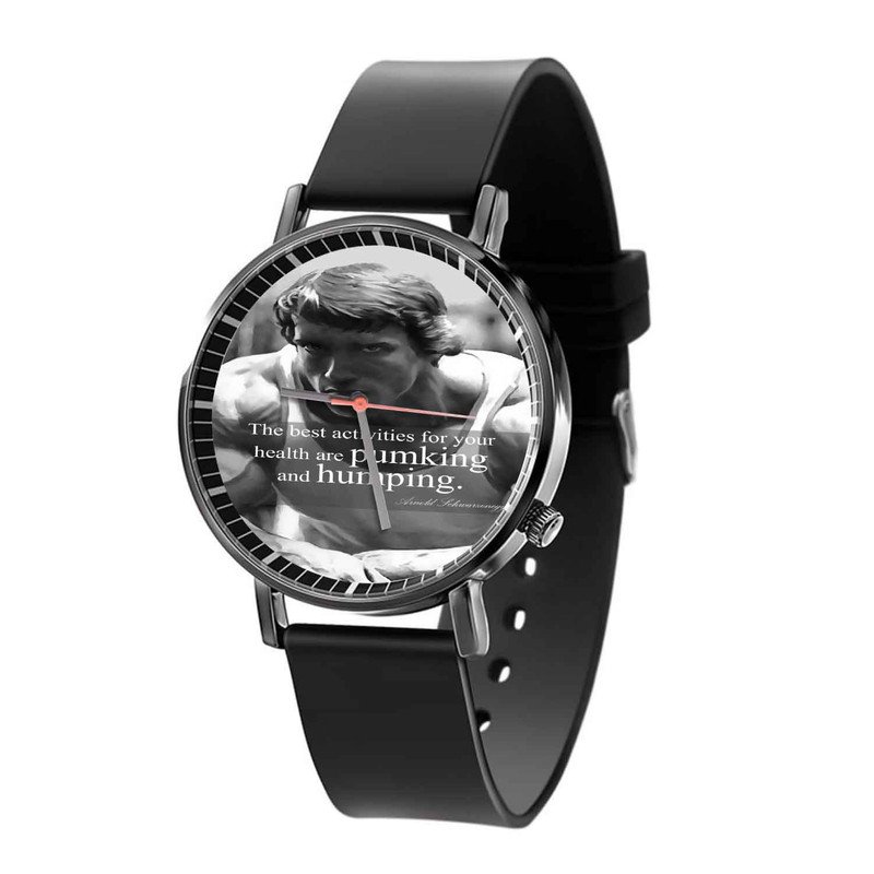 Zavstyle Arnold Schwarzenegger Bodybuilding Quotes Quartz Watch
