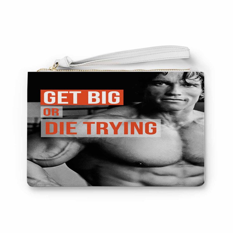 Zavstyle Arnold Schwarzenegger Get Big or Die Trying Clutch Bag