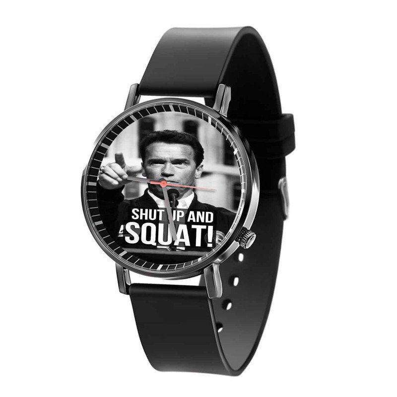 Zavstyle Arnold Schwarzenegger Quotes Shut Up And Squat Quartz Watch