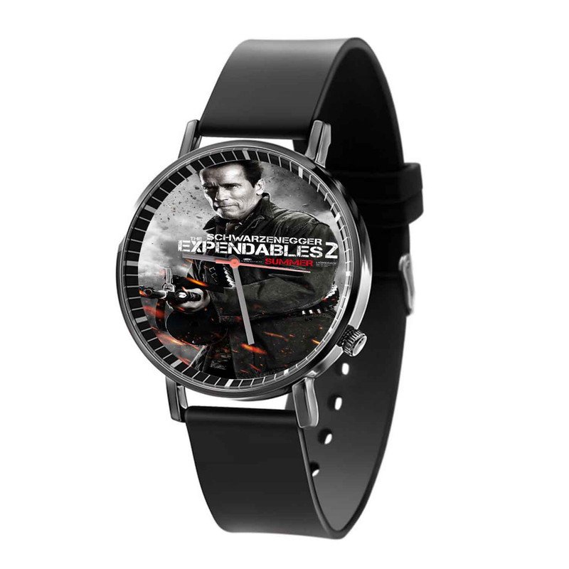 Zavstyle Arnold Schwarzenegger The Expendables 2 Movie Quartz Watch