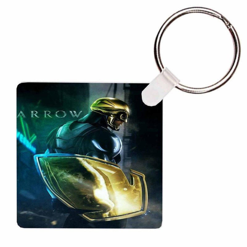 Zavstyle Arrow Superhero With Shield Keychain