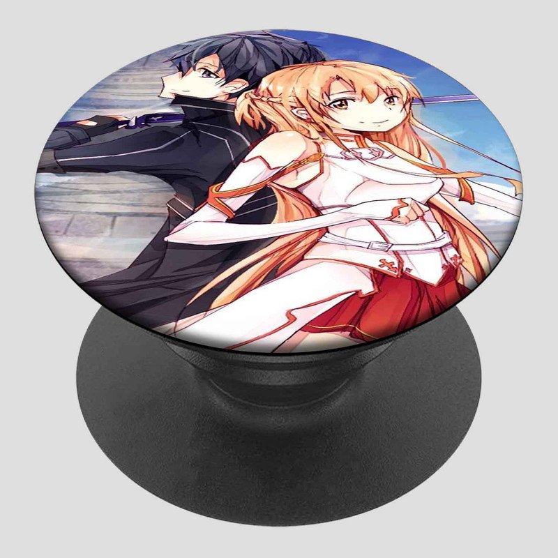 Zavstyle Asuna Kirito Sword Art Online Pop able Phone Stands