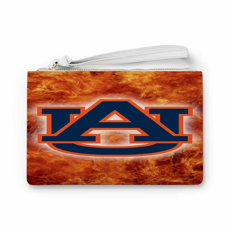 Zavstyle Auburn Tigers Fire Clutch Bag