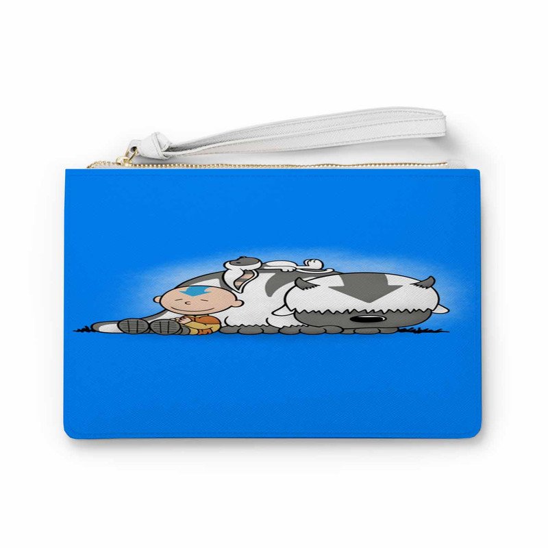 Zavstyle Avatar The Legend of Aang as Snoopy Peanuts Clutch Bag