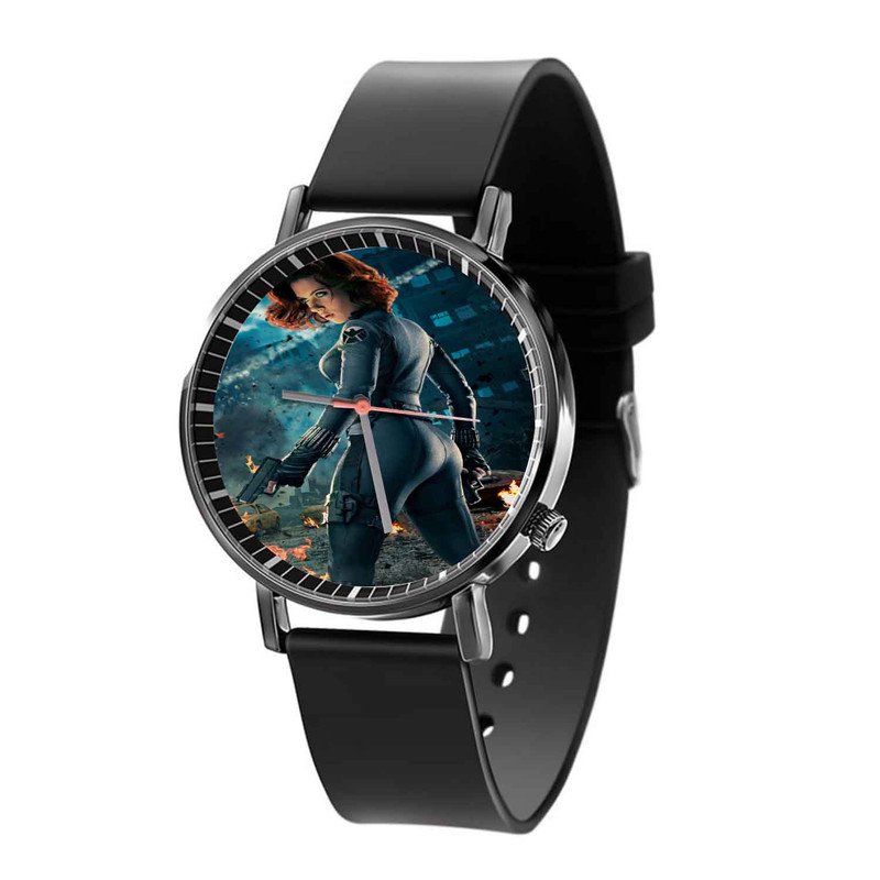Zavstyle Black Widow Captain America Civil War Quartz Watch