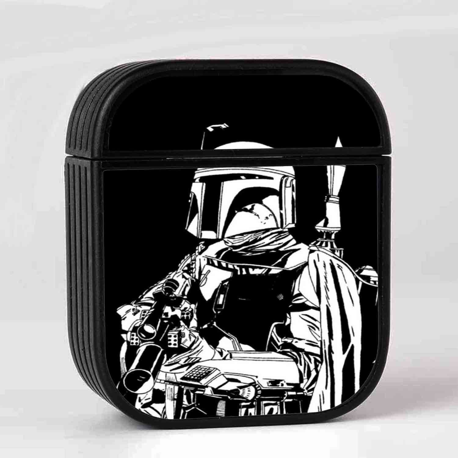 Zavstyle Boba fett Star Wars Black White AirPods Case