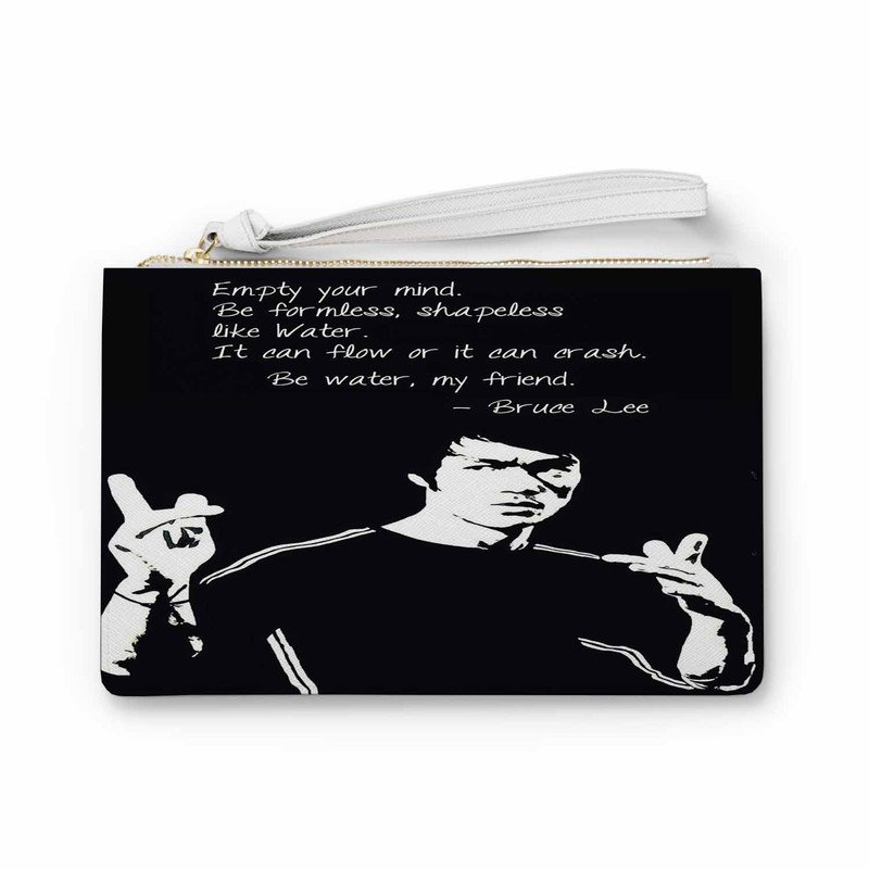 Zavstyle Bruce Lee Quotes Clutch Bag