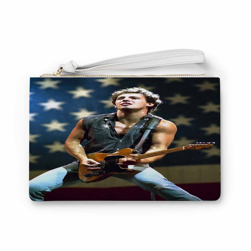 Zavstyle Bruce Springsteen American Flag Clutch Bag