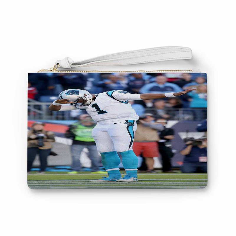 Zavstyle Cam Newton Carolina Panthers Clutch Bag