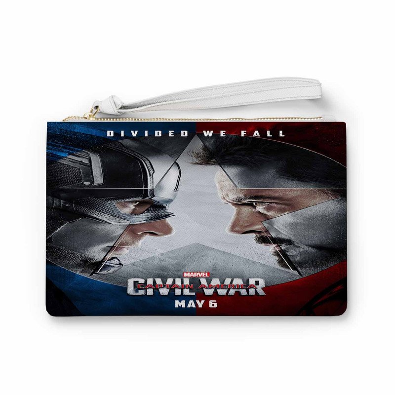 Zavstyle Captain America Civil War Captain America Iron Man Clutch Bag