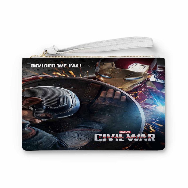 Zavstyle Captain America vs Iron Man Civil War Clutch Bag