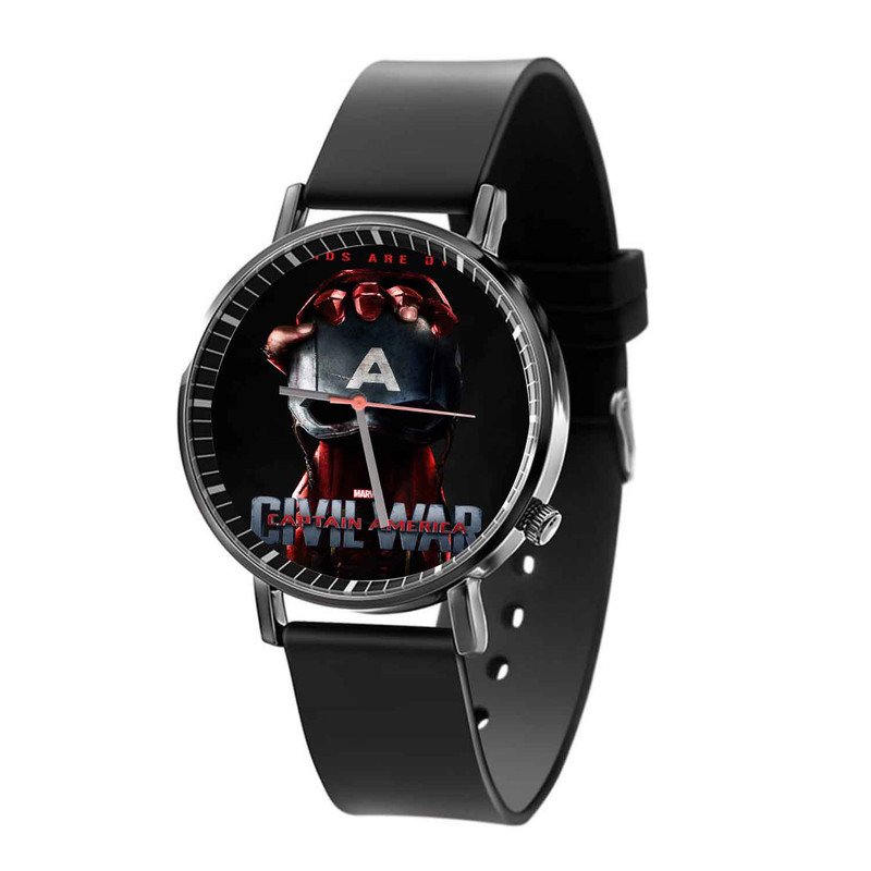 Zavstyle Captain America vs Iron Man Civil War Print Quartz Watch