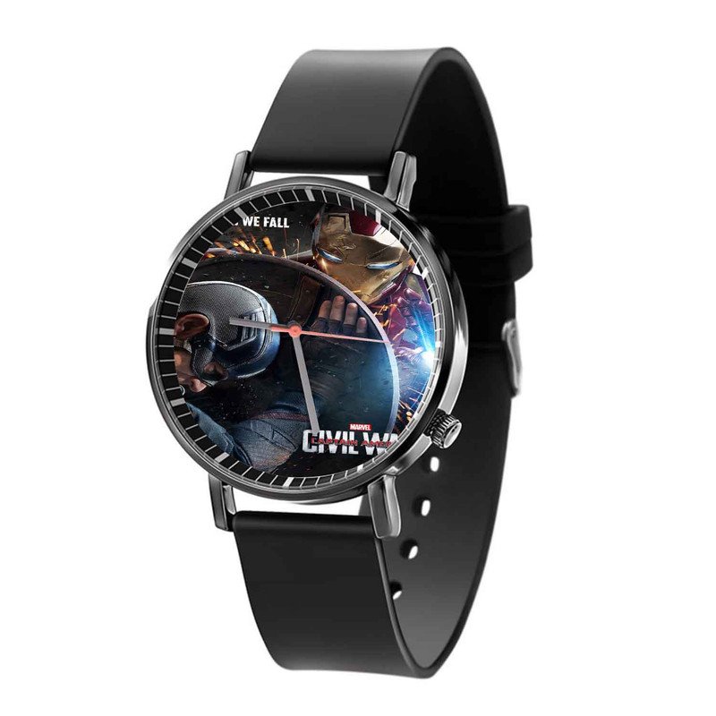 Zavstyle Captain America vs Iron Man Civil War Quartz Watch