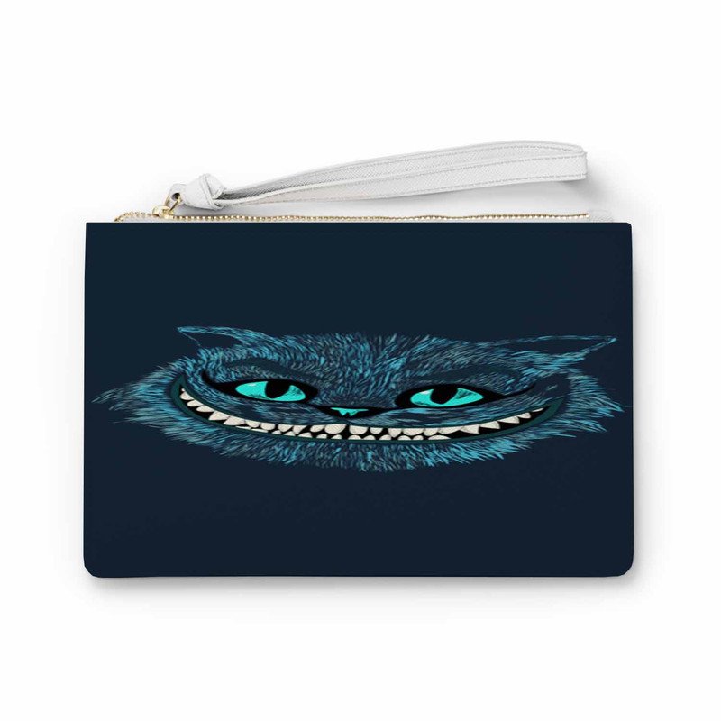 Zavstyle Cheshire Cat Blue Alice in Wonderland Clutch Bag