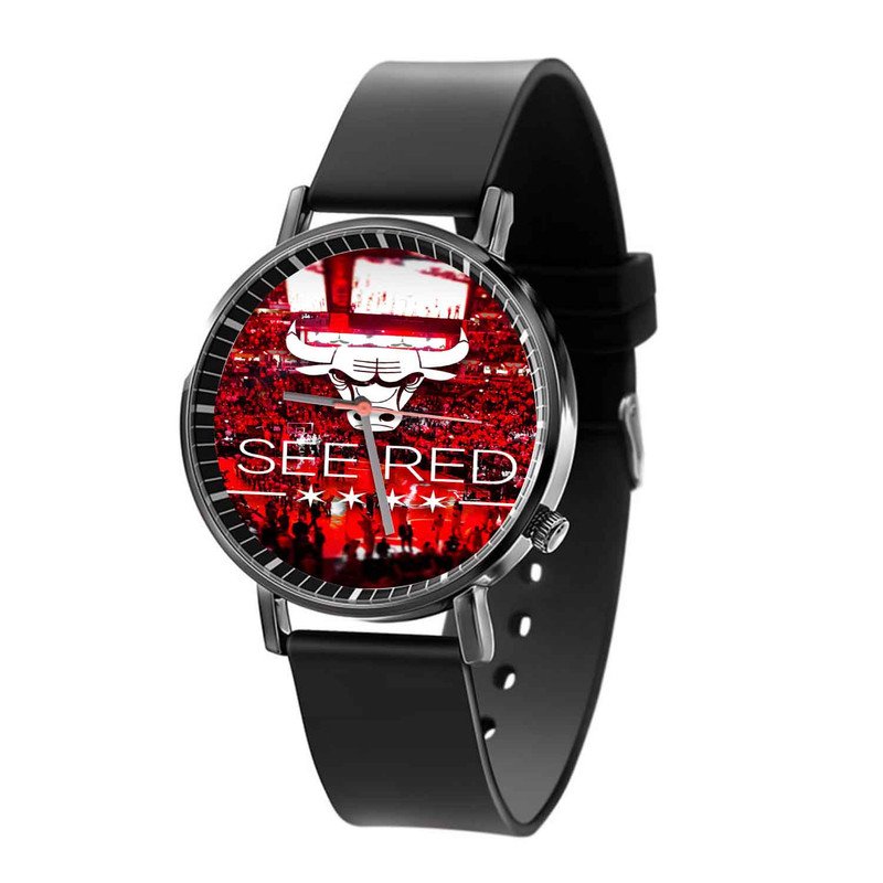 Zavstyle Chicago Bulls See Red Quartz Watch
