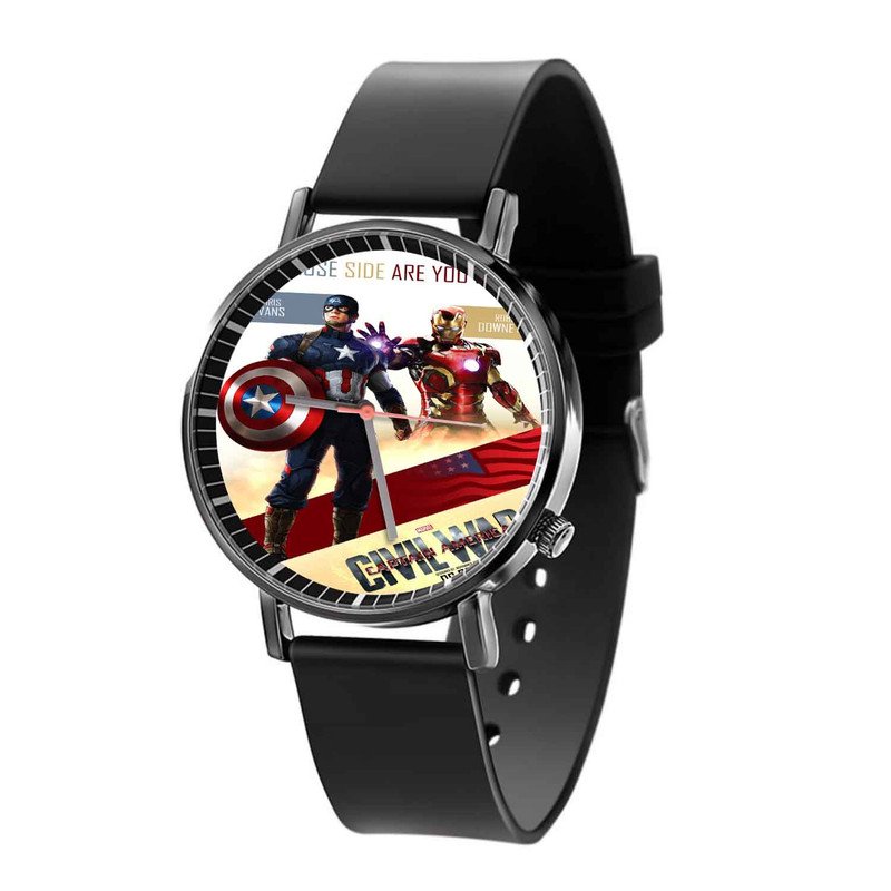 Zavstyle Civil War Captain America Who Side Are You On Quartz Watch