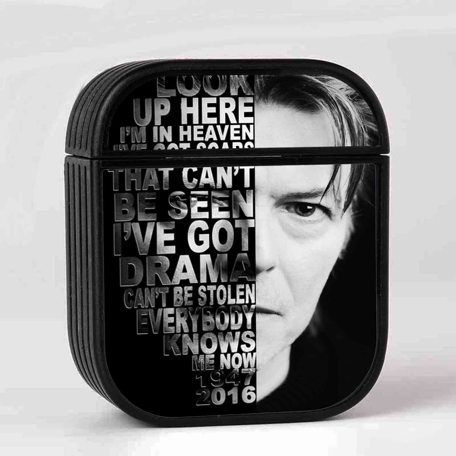 Zavstyle David Bowie Face Quotes AirPods Case