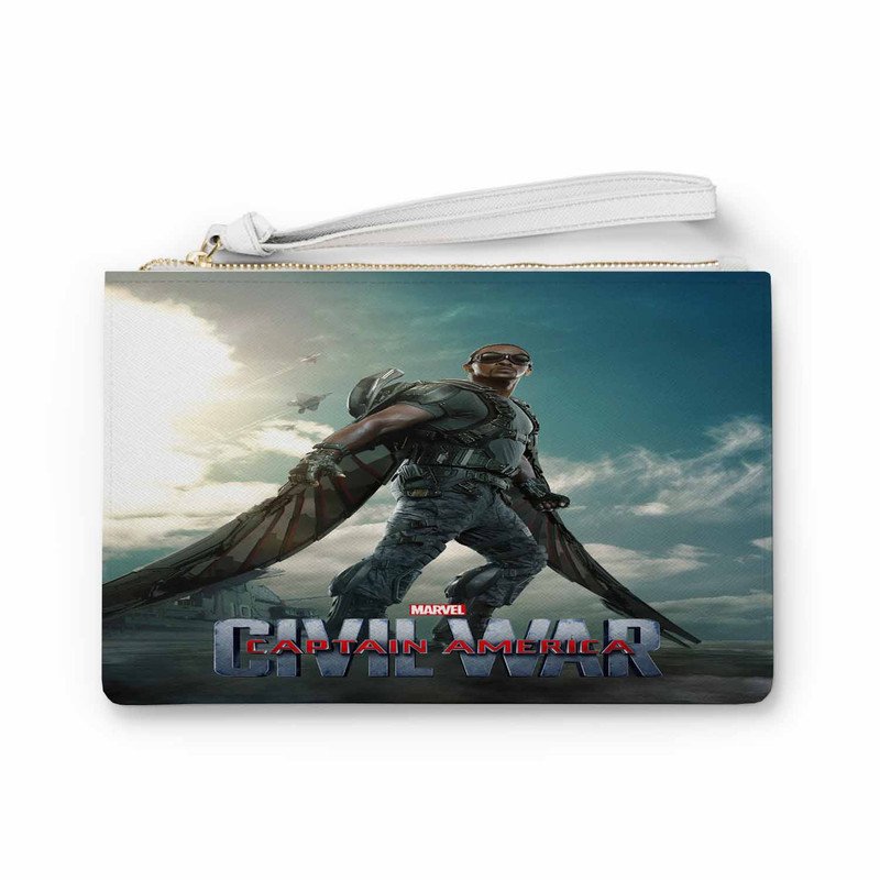 Zavstyle Falcon Captain America Civil War Print Clutch Bag