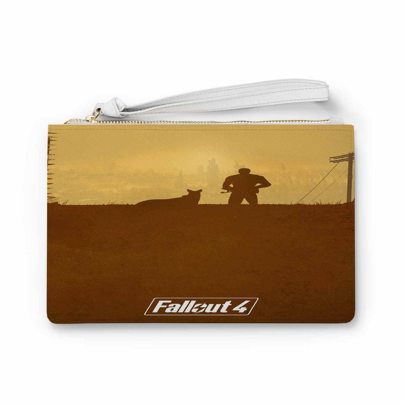 Zavstyle Fallout 4 Man With The Dog Clutch Bag