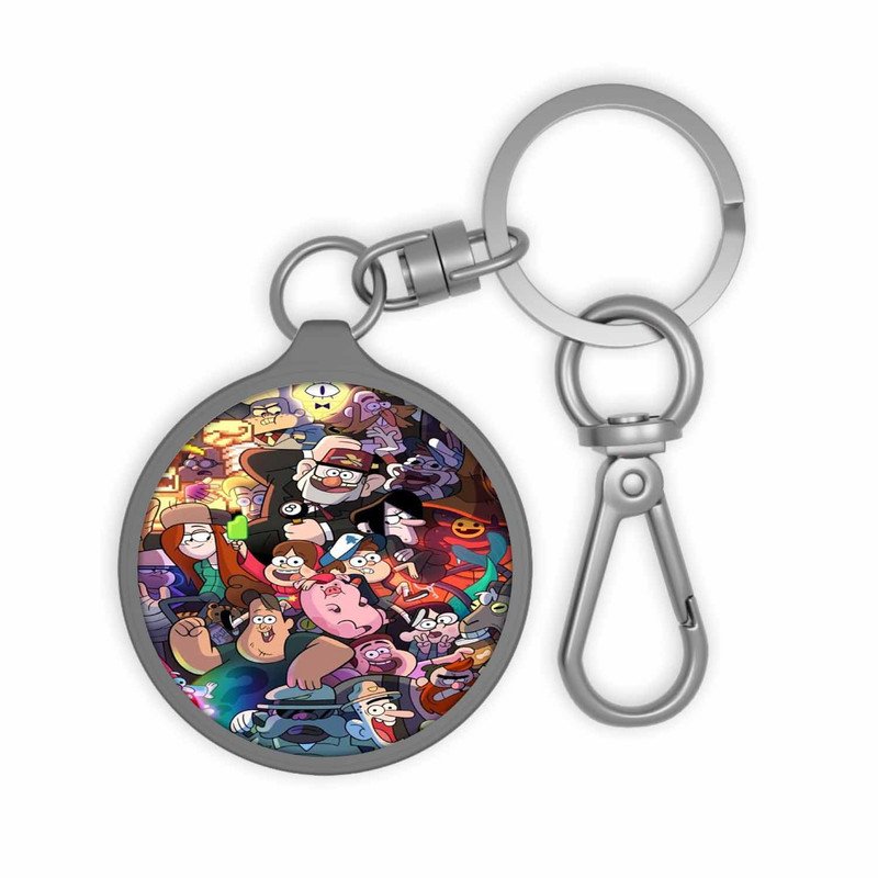 Zavstyle Gravity Falls Collage Keyring Tag Accessories