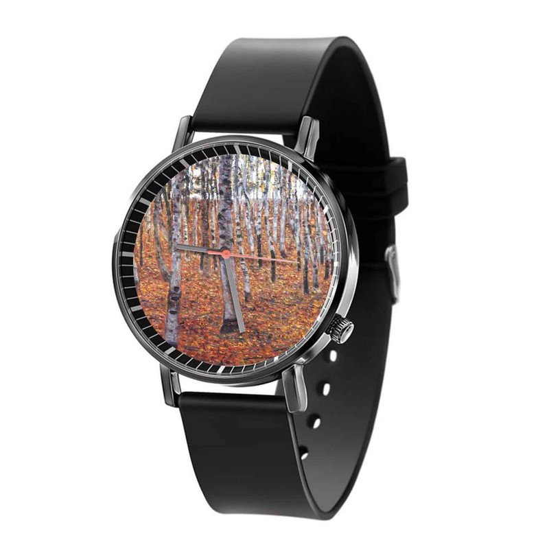 Zavstyle Gustav Klimt Forest of Beech Trees Quartz Watch