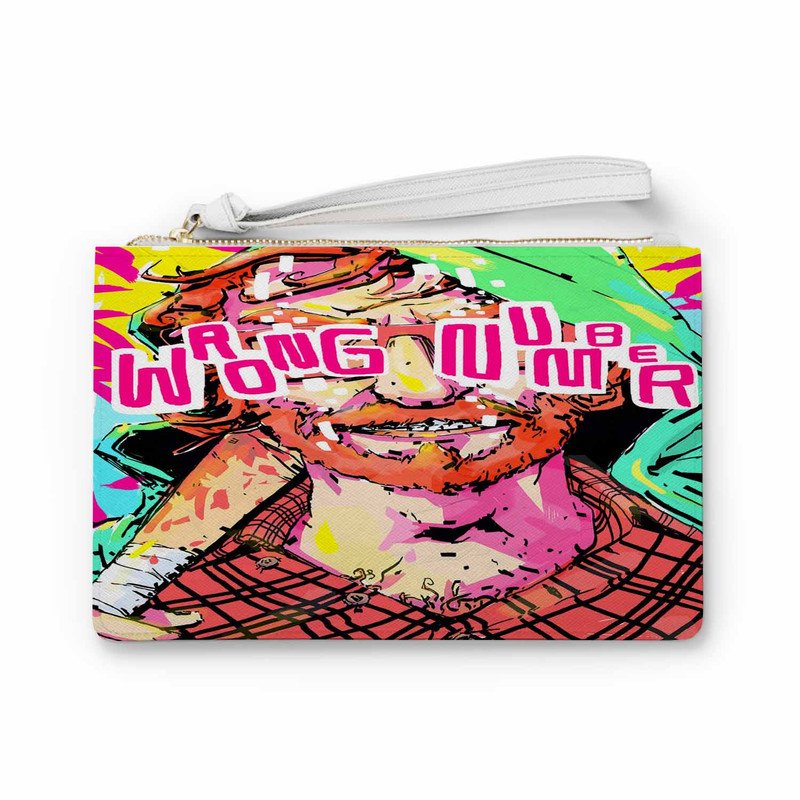 Zavstyle Hotline Miami 2 Wrong Number Face Colorful Clutch Bag