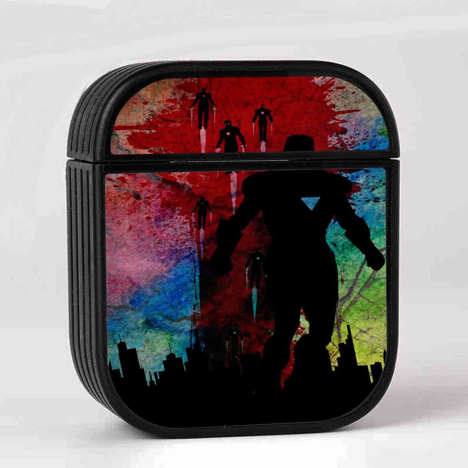 Zavstyle Iron Man Colorfull Silhouette AirPods Case