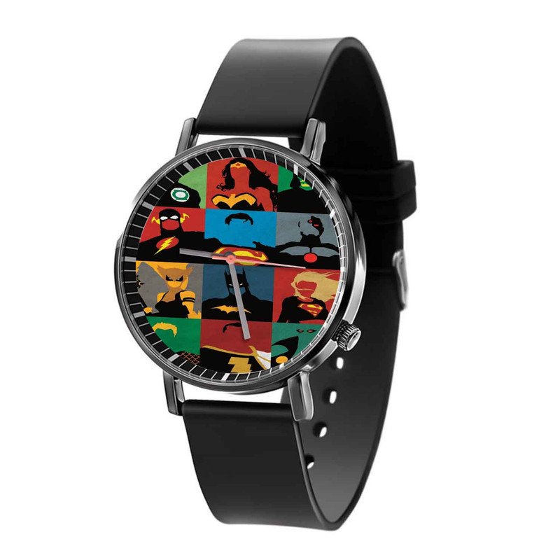 Zavstyle Justice League Silhouette Characters Quartz Watch