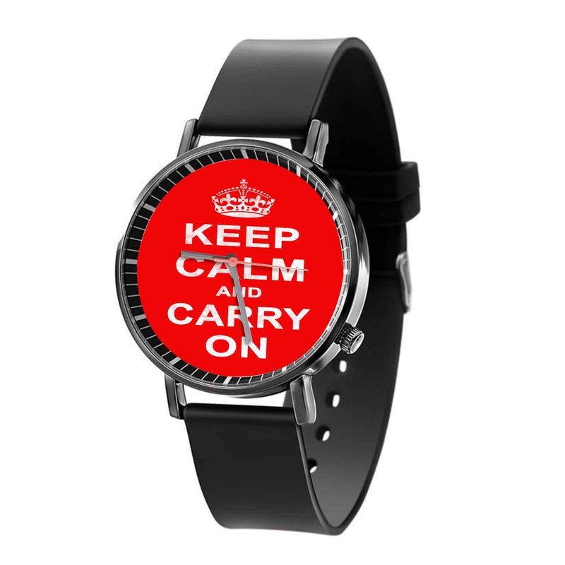 Zavstyle Keep Calm and Carry On Quartz Watch