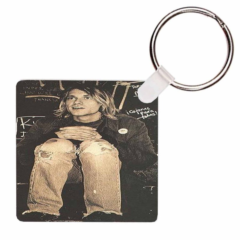 Zavstyle Kurt Cobain Nirvana Prints Keychain