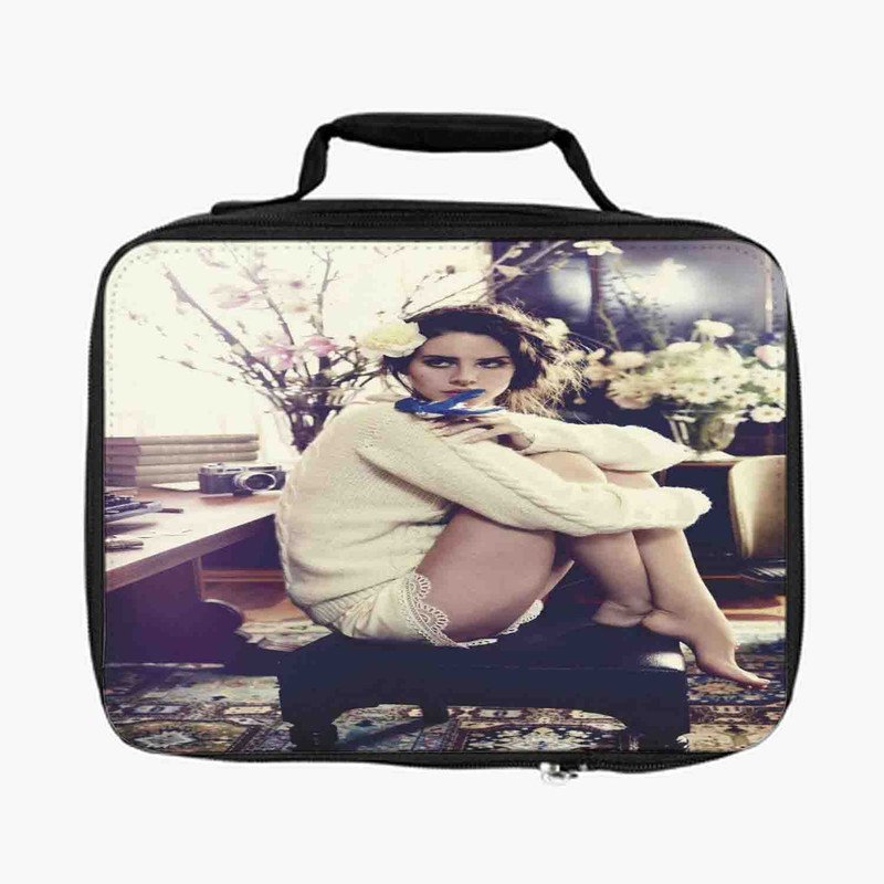 Zavstyle Lana Del Rey Wiht Floral and Bird Lunch Bag