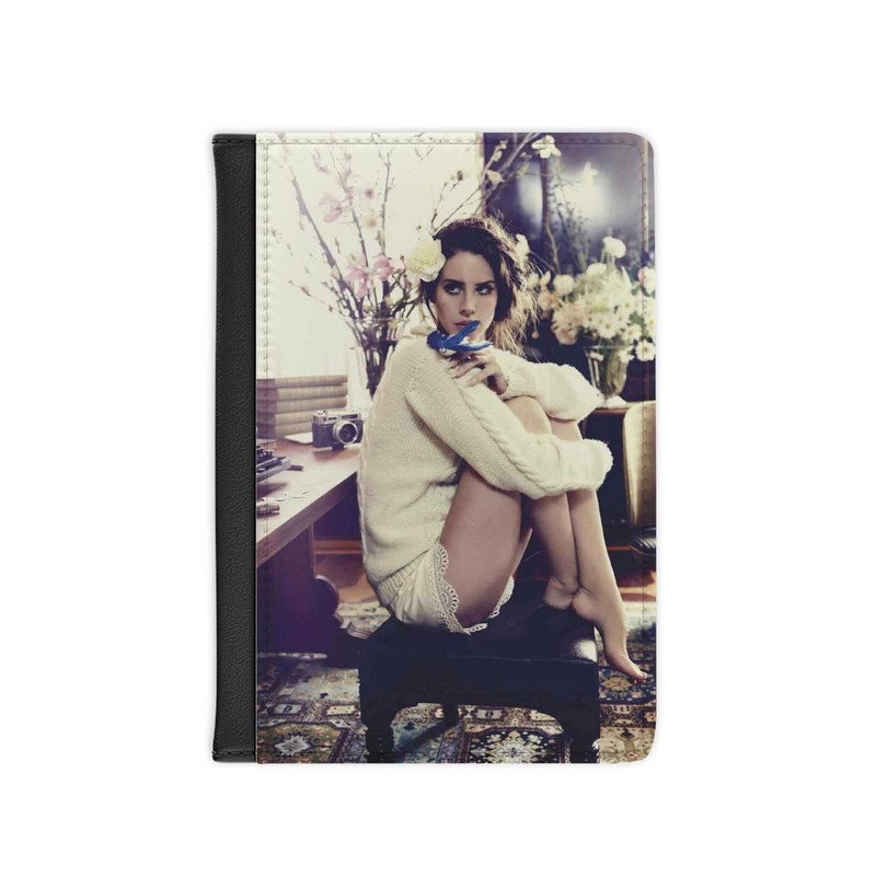 Zavstyle Lana Del Rey Wiht Floral and Bird Passport Cover